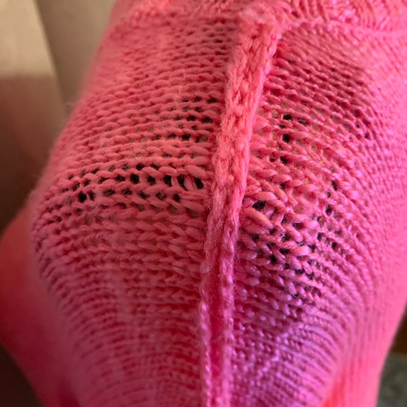 Pink Scoop Neck Knit Sweater PINK ROSE XL - Picture 12 of 16